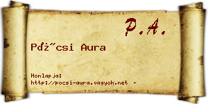 Pócsi Aura névjegykártya